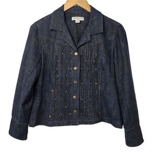 Coldwater Creek Studded Demin Jacket